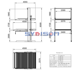Hot bán dọc 3 cấp độ xe Stacker bãi đậu xe nhà để xe bãi đậu xe hệ thống thang máy với CE - Product Image 2