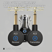 Amplificateur sans fil pour guitare en plastique A-FSQ17 avec batterie de cinq heures, émetteur-récepteur, vente en gros