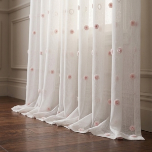 Voilages DaiRui à Pompons, Prêts à Poser, Légers, Prêts à Expédier, Vente Chaude, Panneau à Œillets - Product Image 2