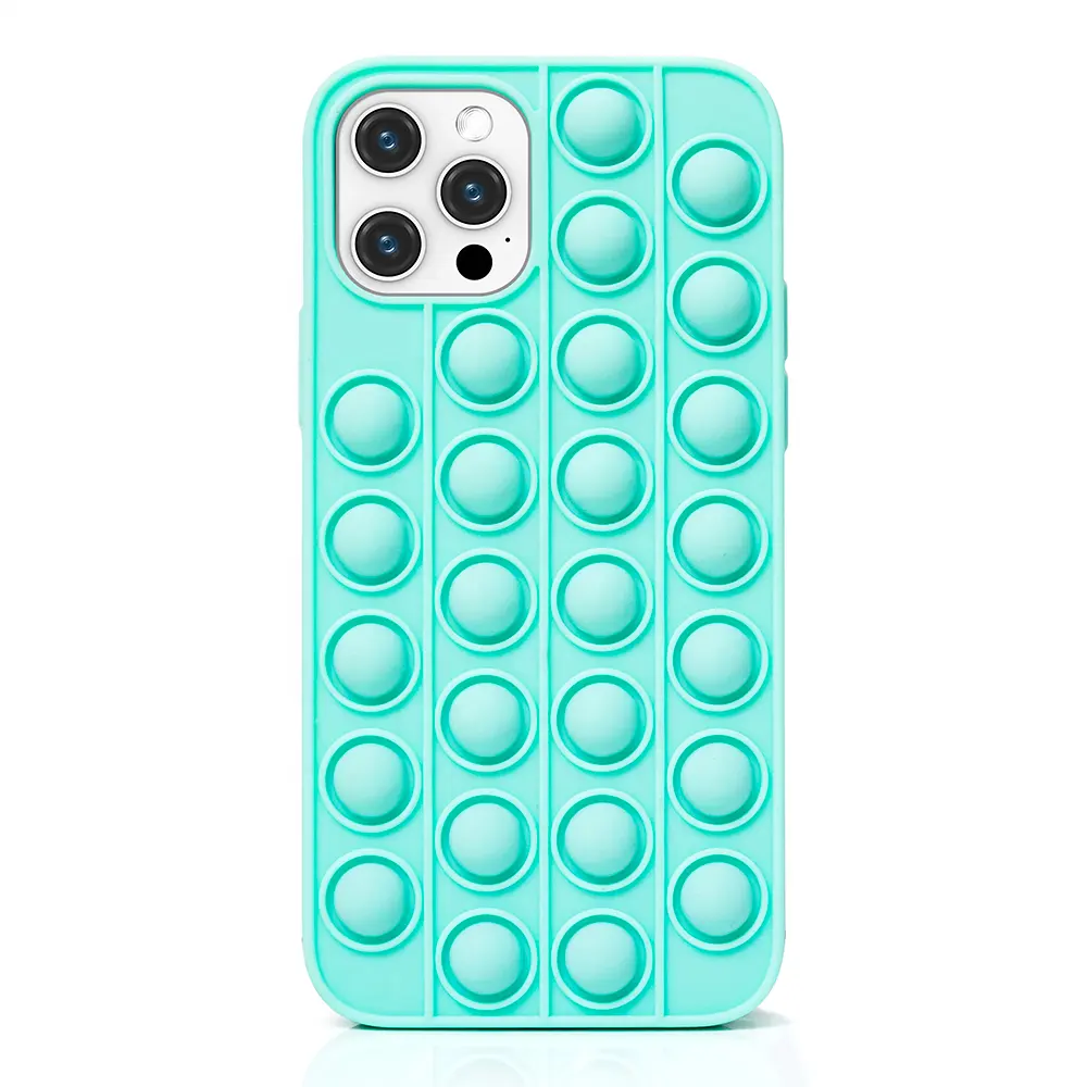 Iphone 12 pro max phone Cuteはストレス解消に役立ちますおもちゃの電話ケース新しいポップバブル携帯電話バッグ & iPhone用ケース