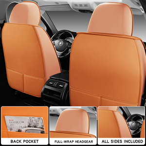 ฝาครอบเบาะหนัง FXAP Universal Fit สำหรับ Chrysler <span class=keywords><strong>300</strong></span> Dodge Charger ลายเย็บเพชรหรูหรา กันน้ำ - Product Image 5