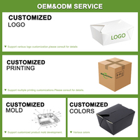 Emballage de conteneur à emporter jetable en papier brun avec logo OEM pour fast-food Boîte à lunch portable étanche pour nourriture chinoise pour nouilles