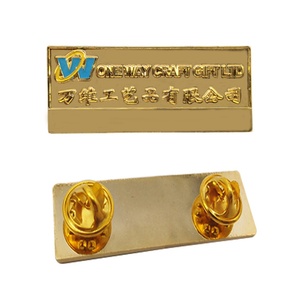 เข็มกลัดโลโก้แบบกำหนดเองราคาประหยัด ป้ายชื่อ ป้ายโลโก้บริษัท ป้ายโลหะเคลือบเงา รูปทรงตามสั่ง ผลิตด้วยวิธีหล่อขึ้นรูป/ปั๊มขึ้นรูป - Product Image 2