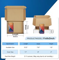 Boîtes d'expédition en carton ondulé personnalisées de petite taille pour l'emballage d'appareils photo et d'électronique, recyclables, couleur et taille personnalisées, usage professionnel