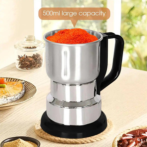 Robot culinaire électrique en acier inoxydable pour céréales, herbes, piments, anis étoilé, graines de soja, grains de café - Usage domestique de petite taille - Product Image 1