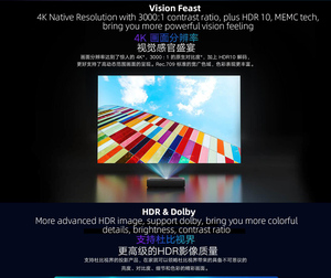 Máy chiếu laser 4K Xiaomi Mijia Cinema 2 mới nhất, độ sáng <span class=keywords><strong>2400</strong></span> ANSI <span class=keywords><strong>Lumen</strong></span>, độ phân giải 3840x2160p, hỗ trợ 3D, mã sản phẩm XMJGYY01FM, thiết bị thông minh cho gia đình, máy chiếu 4K tốt nhất - Product Image 4