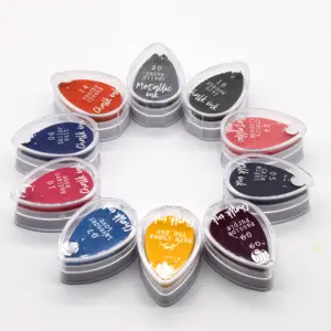 Chalk Metallic Glitter Colorful Ink Pad DIY Craft Stamp Ink Pad