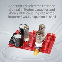 YJ-6N3 Tabung Elektronik Fever HIFI Pre Biliary Stage dengan Rectifikasi Saluran Bile Audio Amplifier Preamplifier AC150V/AC6.3V
