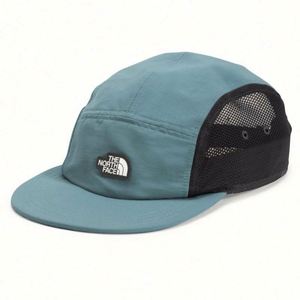 Casquettes de camping 5 panneaux haute performance en nylon imperméable avec côtés en maille, casquettes de camping personnalisées avec patch - Product Image 1