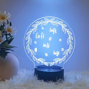 Regalo corporativo recuerdo recargable <span class=keywords><strong>LED</strong></span> luz nocturna marcador tablero de mensajes con bolígrafo niños luz nocturna regalo - Product Image 1