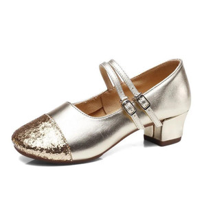 Scarpe da ballo professionali unisex a due strati con fondo morbido e tacco da 4 cm per ballerini moderni - Product Image 6