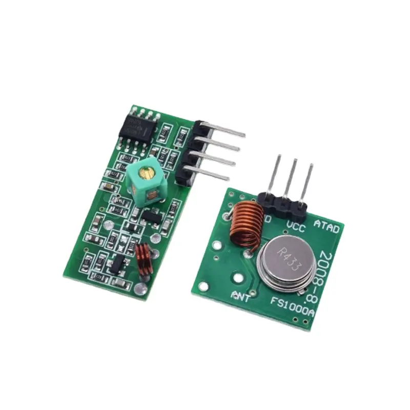 433 MHz RF không dây receiver module & 433 Mhz transmitter module Kit + 2 cái RF 433 M Hz mùa xuân Antenna Tương thích cho Arduino