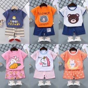 Nuova moda abbigliamento Casual <span class=keywords><strong>da</strong></span> ragazza Set 2 pezzi <span class=keywords><strong>giochi</strong></span> per bambini all'aperto Set di pantaloncini <span class=keywords><strong>da</strong></span> t-shirt con stampa modello carino all'ingrosso - Product Image 4