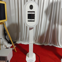 Support élégant pour photomaton de mariage avec hauteur réglable pour iPad, kiosque à selfies, réception de mariage, photomaton