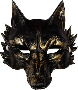 Máscara de Halloween de espuma PU <span class=keywords><strong>3D</strong></span> de zorro animal, personalizable, superventas para comercio exterior, carnaval, baile de Mardi Gras y fiestas. - Product Image 1