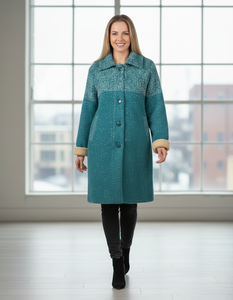 Pull en cachemire long et élégant pour femme, fermeture à bouton unique, tissu doux et chaud, coupe confortable pour les journées froides et le quotidien - Product Image 3