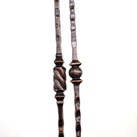 LD Modern Popular Metal Round 9/16 "Tuscan Forged / Hammered Solid Escalier Bar for Interior Stair Railing Parts (A-206)
