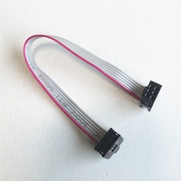 Cable Plano Personalizado de 6 Pines, Paso de 1.27 mm, Gris, AWM2651, 28 AWG, Arnés de Cables, Cable FC