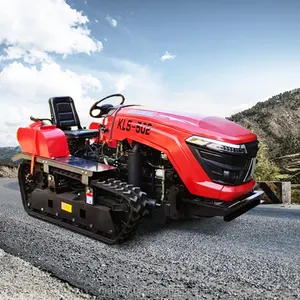 Fabriek Kwaliteit Compacte Utility Tractor Zware Machine 50hp Rubber Crawler Mini Tractor Voor Landbouw Werken