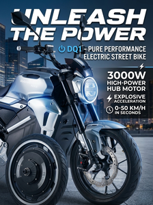 มอเตอร์ไซค์ไฟฟ้า EEC Approved 72V 3000W รุ่น DQ1 แบตเตอรี่ลิเธียม 40AH ระบบเบรก ล้อ 17 นิ้ว สำหรับในเมือง สมรรถนะสูง ความเร็วสูงสุดถึง 80 กม./ชม. - Product Image 3