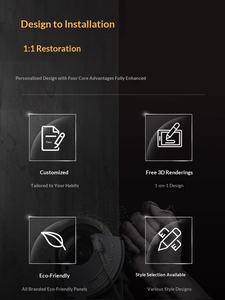 Cuisine en bambou de luxe légère, fabriquée à Taiwan, sur mesure, panneau Aiget, <span class=keywords><strong>table</strong></span> intégrée pour toute la maison, <span class=keywords><strong>table</strong></span> à manger - Product Image 5