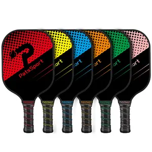 Trung Quốc Nhà sản xuất khách hàng mô hình logo pickleball mái chèo 3K 12K 18K sợi carbon pickleball mái chèo Bộ