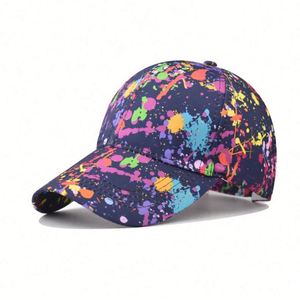 New Colorful Graffiti Baseball Sun <b>Hat</b> Outdoor Sporty Street Style Sport Cap with Custom Logo Common Fabric Feature - Product Image 3