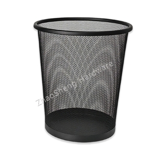 Hôtel <span class=keywords><strong>noir</strong></span> toilette bureau métal treillis métallique corbeilles poubelle poubelle déchets <span class=keywords><strong>papier</strong></span> bacs - Product Image 1