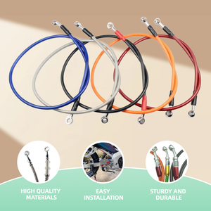 Tubo Flessibile Idraulico Universale HSBRK in Acciaio Inossidabile per Freni Moto, Ricambio per <span class=keywords><strong>Modelli</strong></span> <span class=keywords><strong>Yamaha</strong></span>, Prodotto a Hebei, Nuovo, 1 Anno di Garanzia - Product Image 3