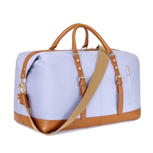 กระเป๋าเดินทางสุดสัปดาห์แบบกำหนดเองสำหรับผู้หญิง ทำจากผ้าแคนวาสสไตล์วินเทจ พร้อมสายสะพายไหล่ - Product Image 4