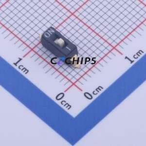 TSD101EZ DIP Switch SMD,2.5x6.6mm Switch Flat Toggle, Raised Type Single Pole Single Throw 1 2.54mm - Product Image 1