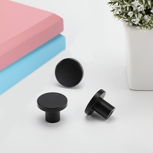 캐비닛 핸들 드레서 서랍 손잡이 알루미늄 합금 골드 간단한 솔리드 라운드 노브 - Product Image 6