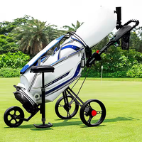 Nouveau design de chariot de golf électrique télécommandé chariot de golf à batterie 45 trous pliable suivez-moi chariot de golf