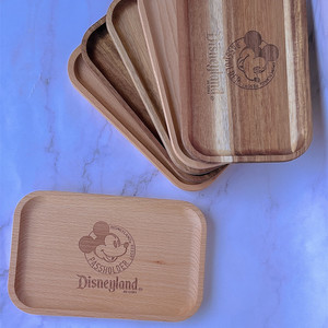Bandeja Cuadrada de Madera de Haya de 18-18.9 cm, Color Sólido, Estilo Simple, Accesorio para Fotografía de Alimentos, Logotipo Personalizable, Regalo para Adultos - Product Image 2