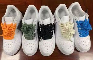 Hf 10 Couleurs 8mm Rond Épais Polyester Lin Corde Torsadée Cordon Lacets <span class=keywords><strong>Dunk</strong></span> Bas Beige Blanc Af Fleur De Cajou Lacets - Product Image 2