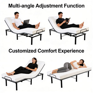 Cadre de <span class=keywords><strong>lit</strong></span> en <span class=keywords><strong>métal</strong></span> moderne, écologique, sans fil, réglable à distance, tailles personnalisables, silencieux et durable, pour chambre à coucher – Commandes en gros disponibles - Product Image 4