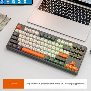 Ruso inalámbrico Bluetooth modo dual sensación mecánica teclado ruso juego mudo teclas rusas teclado de oficina - Product Image 4