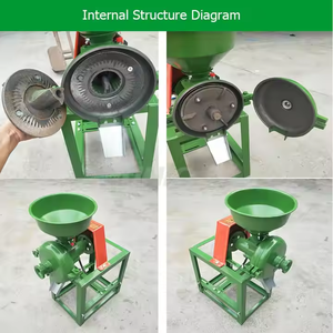 Molino de harina con motor de gasolina agroquímico, máquina de molienda de granos, molinillo de maíz con granos secos o húmedos - Product Image 4