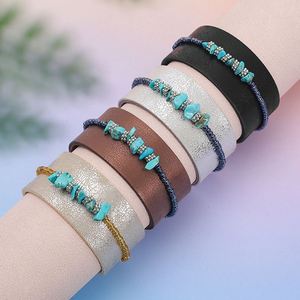 Black <b>Leather</b> <b>Bracelet</b> Premium Recommended Prong Setting Detail Holiday Gift for Women Exact Universal Fit Size - Product Image 4