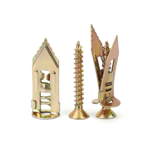 Marteau d'ancrage en métal plaqué zinc jaune de haute qualité dans les fixations de plaques de plâtre - Product Image 2