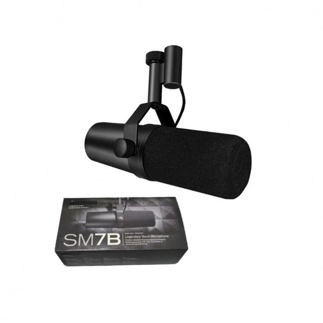 SM7B Professional Vocal Microphone Dynamic Wired Cardioid Mic for Karaoke Gaming PC Recording Live Broadcast