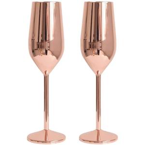 Calice da Vino Vintage 350ml in Acciaio Inossidabile Placcato Oro/Rame Infrangibile Riutilizzabile per Champagne Metallo per Matrimoni e Natale - Product Image 3