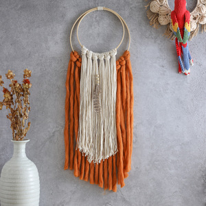 <span class=keywords><strong>Attrape</strong></span>-rêves en plumes de style ange, 20x55cm, 3 couleurs, artisanat populaire fait à la main, kit d'<span class=keywords><strong>attrape</strong></span>-rêves - Product Image 1