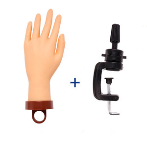 Main d'entraînement en silicone souple pour la pratique des ongles avec support amovible et doigts réglables – Outil de présentation pour salon de manucure - Product Image 5