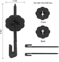 Nouveau modèle de clips de protection pour panneaux solaires en nylon, anti-écureuils et anti-pigeons, attaches de clôture pour la protection des panneaux solaires