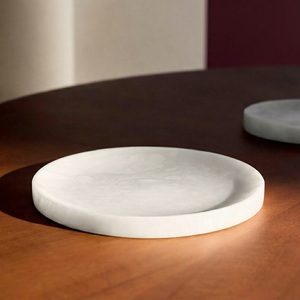 Plateau de service décoratif Art Déco personnalisé de grande taille, plateau à fruits, plateau à roulettes en agate géode, moule en silicone pour résine époxy avec poignées - Product Image 1