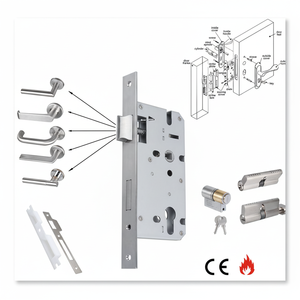 Sinon 304 Acero inoxidable mortaja seguridad 3585 4585 5050 6068 cerradura de puerta de seguridad cuerpo cerradura de puerta inteligente cuerpo de cerradura cuerpo - Product Image 1