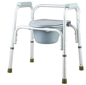 <span class=keywords><strong>Chaise</strong></span> d'aisance de siège de toilette d'équipement médical réglable en hauteur <span class=keywords><strong>avec</strong></span> coussin fixe <span class=keywords><strong>accoudoir</strong></span> équipement de sécurité de salle de bain - Product Image 3