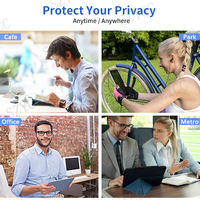 Laptop Anti mengintip Anti cahaya biru pelindung layar 360 derajat 4 cara antispy tablet privasi Film layar untuk iPad Pro 12.9 inci
