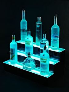 Présentoir élégant de bouteille d'alcool éclairé par LED Présentation améliorée des boissons et ambiance dans les bars domestiques et les espaces commerciaux - Product Image 6